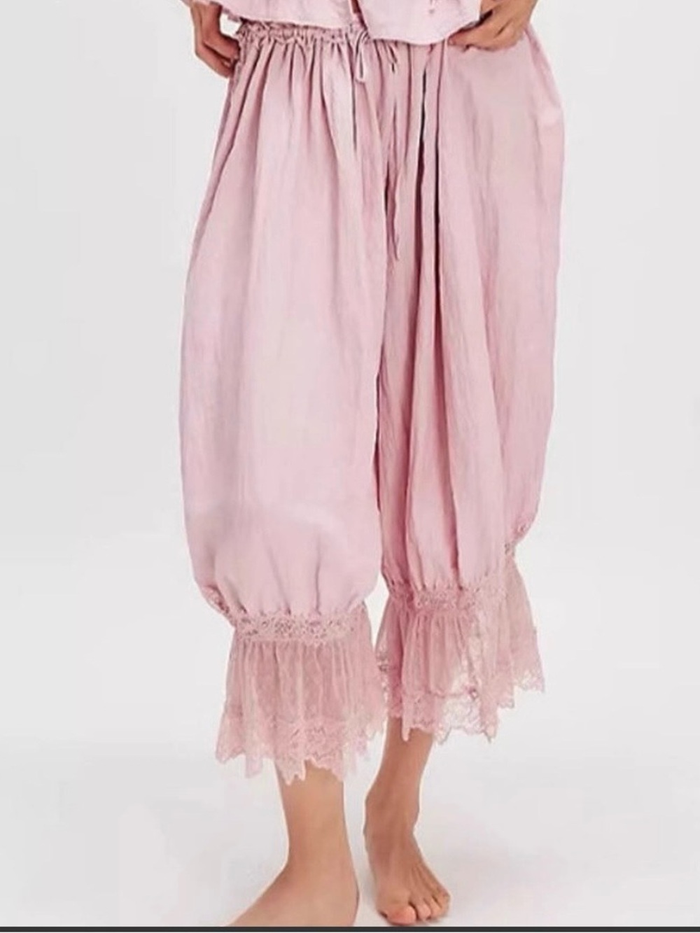 Boutique Women’s ' Pink Lace-Trim Bloomers